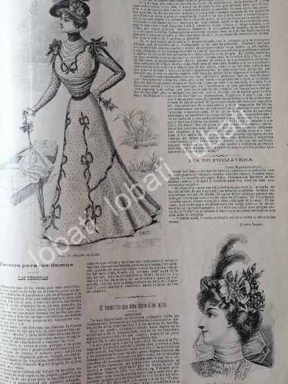 GACETA ANTIGUA 1898. " PAGINAS DE LA MODA " /30 - Image 2
