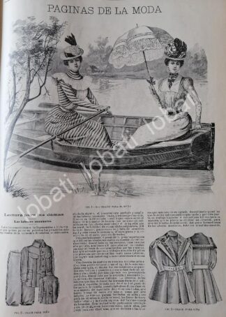 GACETA ANTIGUA 1898. " PAGINAS DE LA MODA " /31