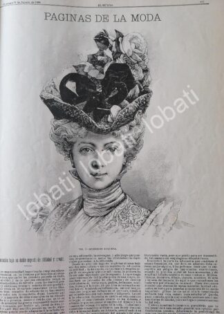 GACETA ANTIGUA 1898. " PAGINAS DE LA MODA " /32