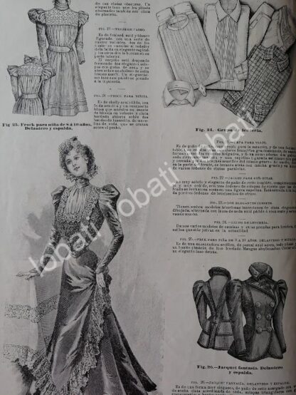 GACETA ANTIGUA 1898. " PAGINAS DE LA MODA " /34 - Image 3