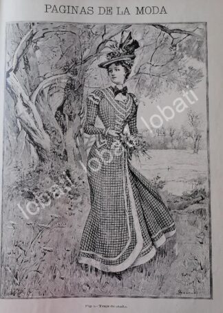GACETA ANTIGUA 1898. " PAGINAS DE LA MODA " /36
