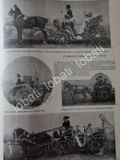 CARTEL ANTIGUO ORIGINAL DE DESFILE MILITAR Y CIVICO FIESTAS PATRIAS 1898 / LDM - Image 8