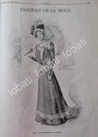 GACETA ANTIGUA 1898. " PAGINAS DE LA MODA " /37