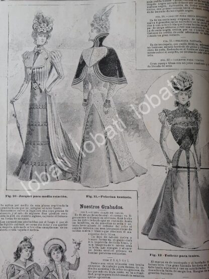 GACETA ANTIGUA 1898. " PAGINAS DE LA MODA " /37 - Image 4