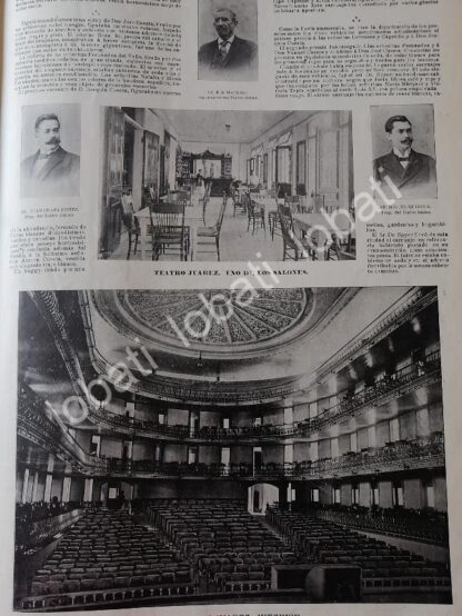 CARTEL ANTIGUO ORIGINAL DE INAUGURAN EL TEATRO JUAREZ EN MONTERREY / LDM - Image 4