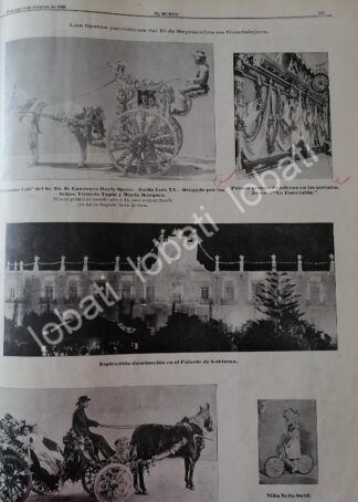 CARTEL ANTIGUO ORIGINAL DE DESFILE Y FIESTAS PATRIAS EN GUADALAJARA 1898 /LDM