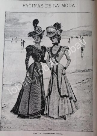 GACETA ANTIGUA 1898. " PAGINAS DE LA MODA " /39