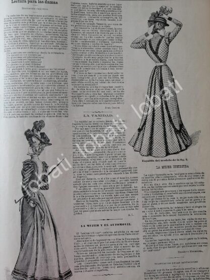 GACETA ANTIGUA 1898. " PAGINAS DE LA MODA " /39 - Image 2