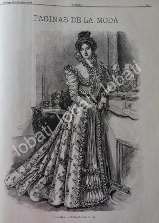 GACETA ANTIGUA 1898. " PAGINAS DE LA MODA " /40