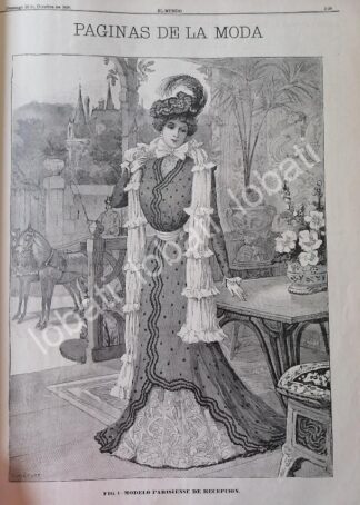 GACETA ANTIGUA 1898. " PAGINAS DE LA MODA " /41