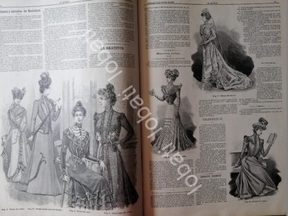 GACETA ANTIGUA 1898. " PAGINAS DE LA MODA " /41 - Image 2