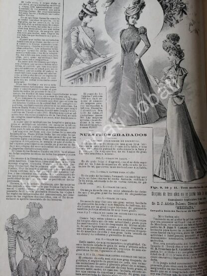 GACETA ANTIGUA 1898. " PAGINAS DE LA MODA " /41 - Image 3