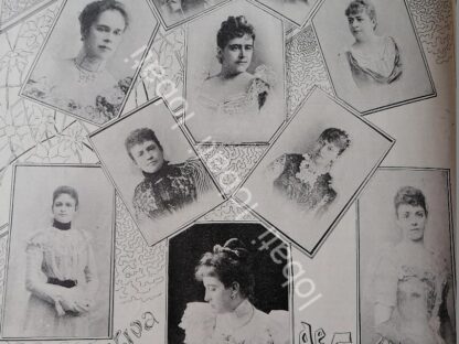 CARTEL ANTIGUO ORIGINAL DE DAMAS DE LA ALTA SOCIEDAD 1898 BAZAR DE CARIDAD / ASM - Image 3