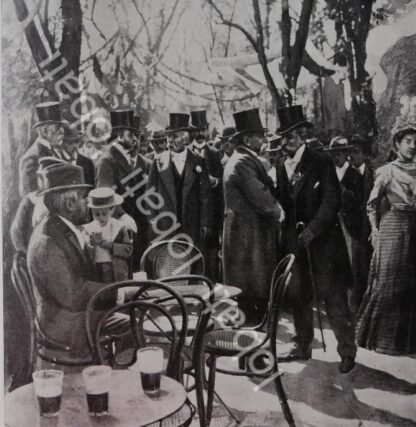 PORTADA ANTIGUA ORIGINAL  1898 PORFIRIO DIAZ EN EL BAZAR DE CARIDAD EN LA ALAMEDA/PLT /MLT - Image 2