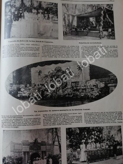CARTEL ANTIGUO ORIGINAL DE BAZAR DE CARIDAD EN LA ALAMEDA POR LA ALTA SOCIEDAD DE 1898 /ASM - Image 3