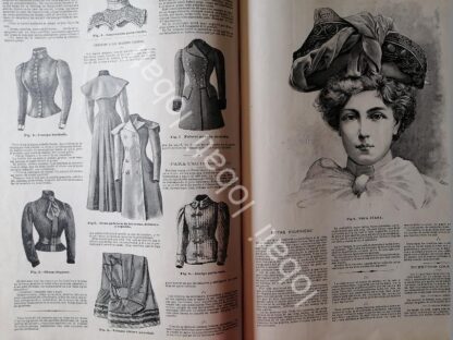 GACETA ANTIGUA DE MODAS 1898. " PAGINAS DE LA MODA " /43 - Image 3