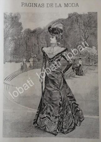 GACETA ANTIGUA DE MODAS 1898. " PAGINAS DE LA MODA " /45
