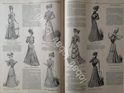 GACETA ANTIGUA DE MODAS 1898. " PAGINAS DE LA MODA " /45 - Image 2