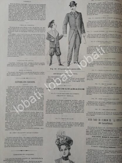 GACETA ANTIGUA DE MODAS 1898. " PAGINAS DE LA MODA " /45 - Image 3
