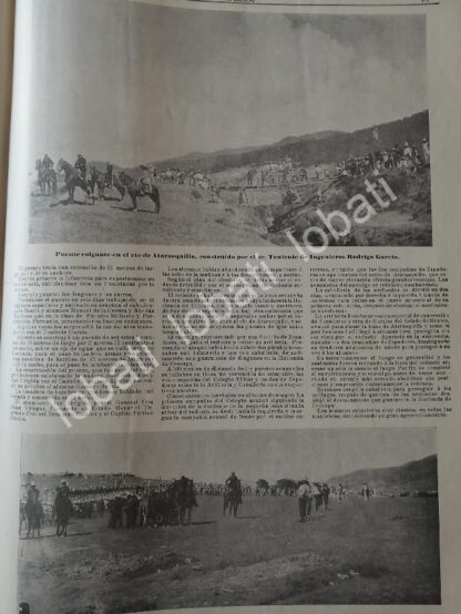 CARTEL ANTIGUO ORIGINAL DE EJERCICIOS MILITARES HACIENDA SAN NICOLAS PERALTA Y OTRAS 1898 / MLT - Image 2