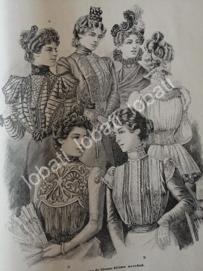 GACETA ANTIGUA DE MODAS 1898. " PAGINAS DE LA MODA " /48 - Image 3