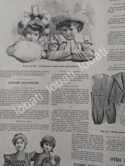 GACETA ANTIGUA DE MODAS 1898. " PAGINAS DE LA MODA " /48 - Image 4