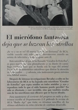 CARTEL ANTIGUO ORIGINAL DE RADIOS RCA 36QP SUPER TROTAMUNDOS /367
