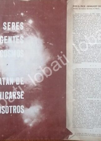 CARTEL ANTIGUO ORIGINAL DE SOBRE EXTRATERRESTRES, DE GENNADIY SHOLOMITSKI 1976