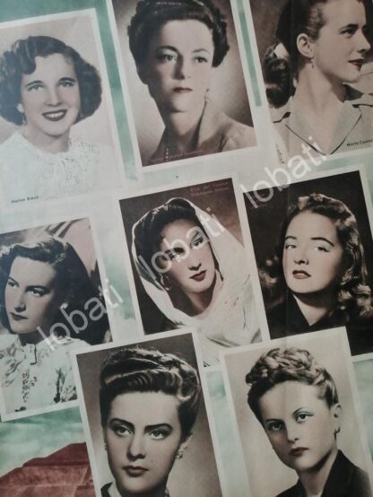 CARTEL ANTIGUO ORIGINAL DE MUJERES DE LA ALTA SOCIEDAD MEXICANA 1953 ASM - Image 3