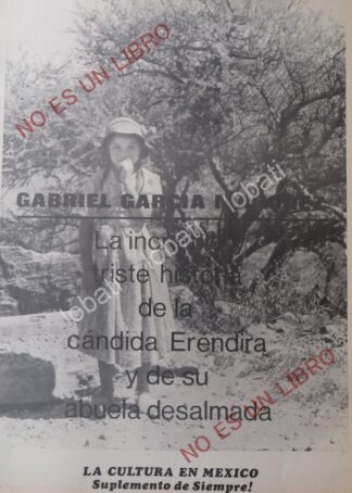 CARTEL ANTIGUO ORIGINAL DE GUION. GABRIEL GARCIA MARQUEZ, ERENDIRA 1970