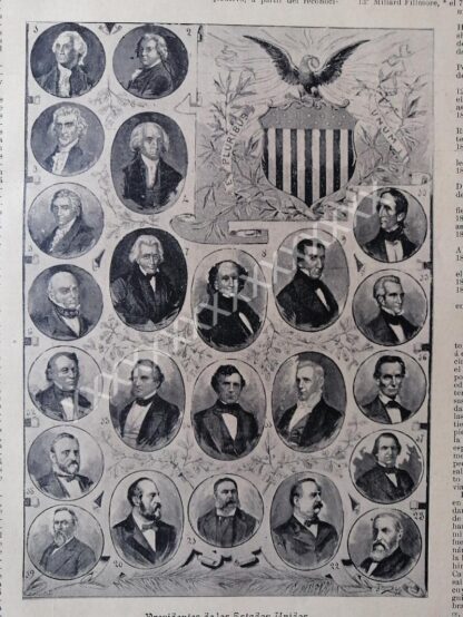 CARTEL ANTIGUO 120 ANIVERSARIO INDEPENDENCIA U.S.A 1896 - Image 2