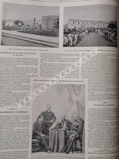 NOTA DE PRENSA ANTIGUA 1896. FIESTAS PATRIAS EN OAXACA - Image 2