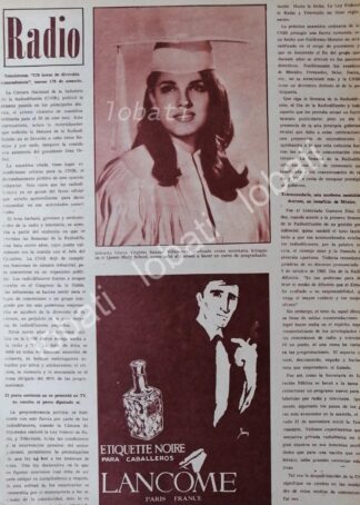 NOTA DE PRENSA ANTIGUA . GLORIA BENZUR VILLANUEVA 1969