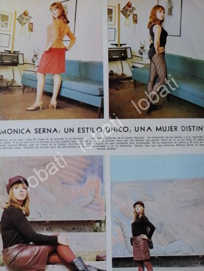AFICHE RETRO. INICIOS DE LA ACTRIZ MONICA SERNA 1967 - Image 2