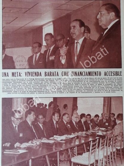 AFICHE RETRO. XLIV CONVENCION BANCARIA, NUEVO LAREDO 1966 - Image 2
