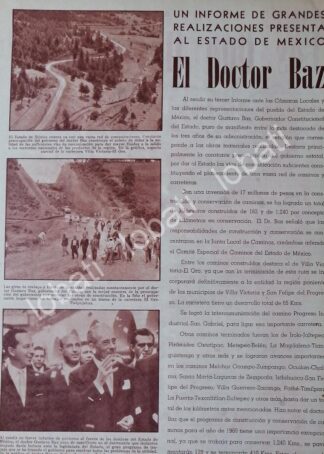 AFICHE RETRO. GUSTAVO BAZ Y SUS OBRAS 1960 /PLT