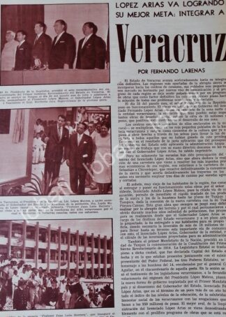 CARTEL ANTIGUO. FERNANDO LOPEZ ARIAS Y LOPEZ MATEOS 1964 /PLT
