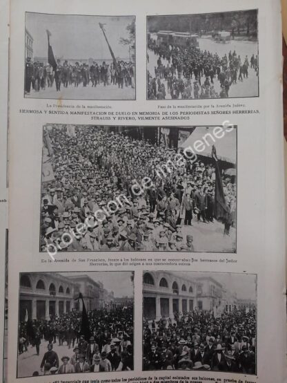 AFICHE ANTIGUO ASESINAN PERIODISTAS IGNACIO STRAUSS /H. HERRERIAS - Image 4