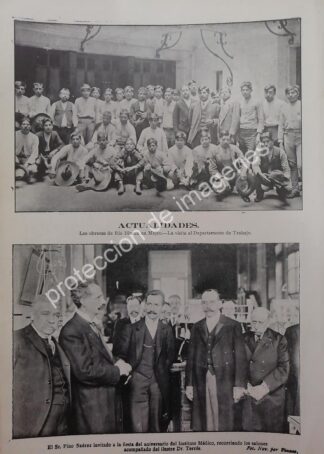 AFICHE ANTIGUO 1912 PINO SUAREZ, DR. JOSE TERRES Y MAS