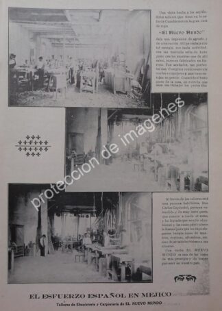 AFICHE ANTIGUO 1912. TIENDA EL NUEVO MUNDO D.F