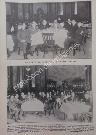 AFICHE ANTIGUO 1912. EL CLUB CASINO ESPAÑOL /ASM