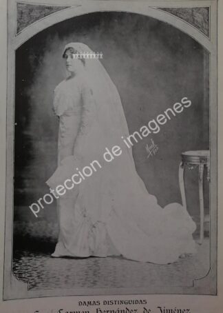 AFICHE ANTIGUO 1912. CARMEN FERNANDEZ DE JIMENEZ /ASM