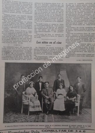 AFICHE ANTIGUO 1913. MANUEL PONCE Y ALUMNOS Y MAS / MUSICOS /SEPARADO