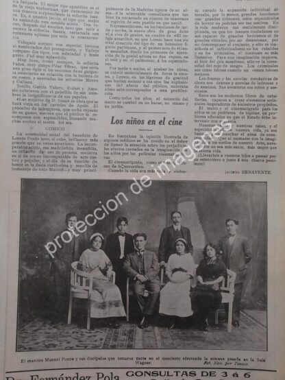 AFICHE ANTIGUO 1913. MANUEL PONCE Y ALUMNOS Y MAS / MUSICOS /SEPARADO