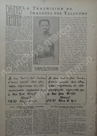 AFICHE ANTIGUO 1920 EDUARD BELLIN Y EL BELLINOGRAFO