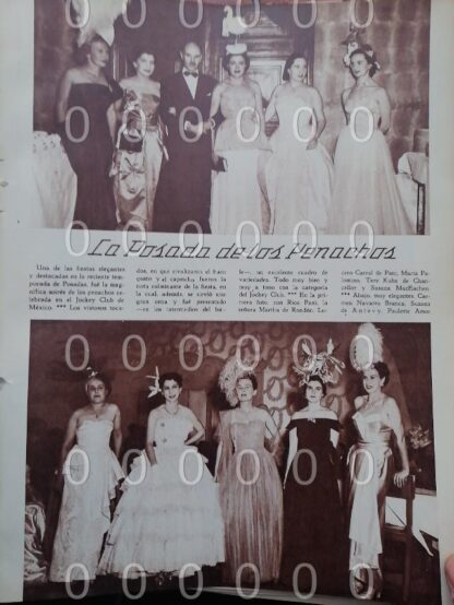 AFICHE ANTIGUO. 1951. ELENA PONIATOWSKA EN EL JOCKEY CLUB, COMO PRINCESA PONIATOWSKA - Image 2