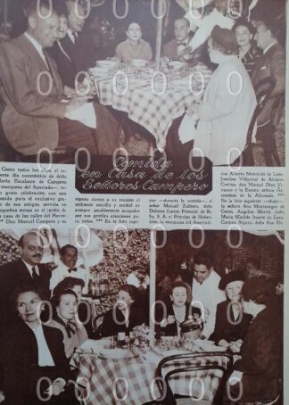 AFICHE ANTIGUO. 1951. EN LA CASA CAMPERO ESCALANTE