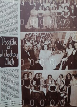AFICHE ANTIGUO 1951 POSADA EN JOCKEY CLUB D.F