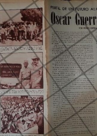 AFICHE RETRO. ORIGINAL. OSCAR GUERRA ELIZONDO 1969
