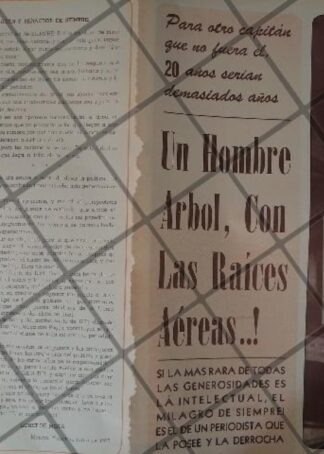 AFICHE RETRO ORIGINAL CARLOS LORET DE MOLA HONRA A PAGES LLERGO 1973